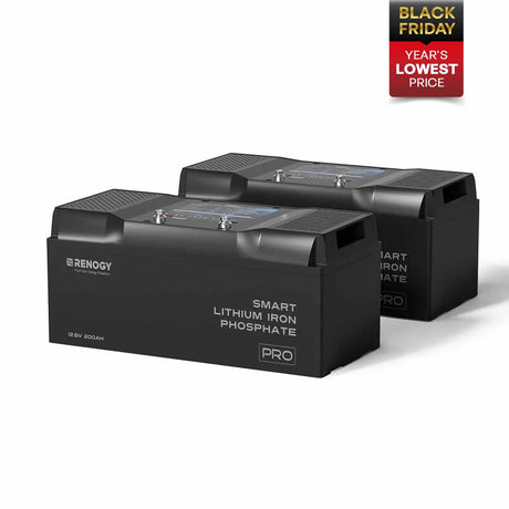 Pro - 12V 100Ah/200Ah Smart LiFePO4 Battery w/ Bluetooth & Self-Heating Renogy