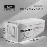 Deep Cycle AGM Battery 12 Volt 100Ah/200Ah Renogy
