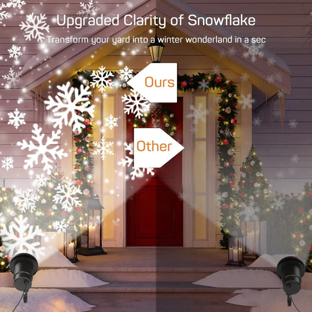 Dr. Prepare Christmas Projector Light with Snow Flakes Patterns Renogy