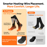 Dr.Prepare Heated Socks for Women Men, Rechargeable, 7H Heating Max.