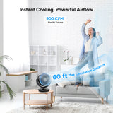 DR.PREPARE Oscillating Air Circulator Fan for Bedroom