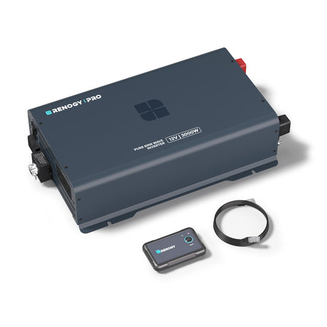 Pro 12V Bluetooth Pure Sine Inverter (1000W/2000W/3000W) + 120V 30A Automatic ATS Transfer Switch