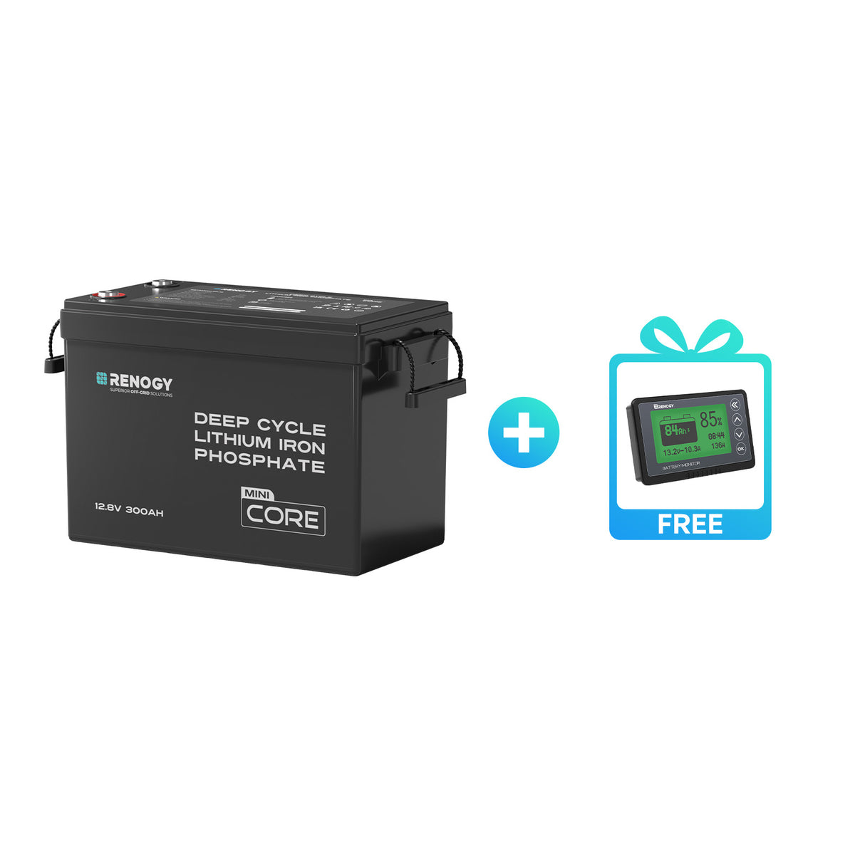 Renogy Core Mini - LiFePO4 12.8V  300/200/100Ah Lithium Batteries