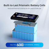 48V Lithium Backup Power System – 50Ah Self-Heating LiFePO4 Battery & 3500W Solar Inverter Charger