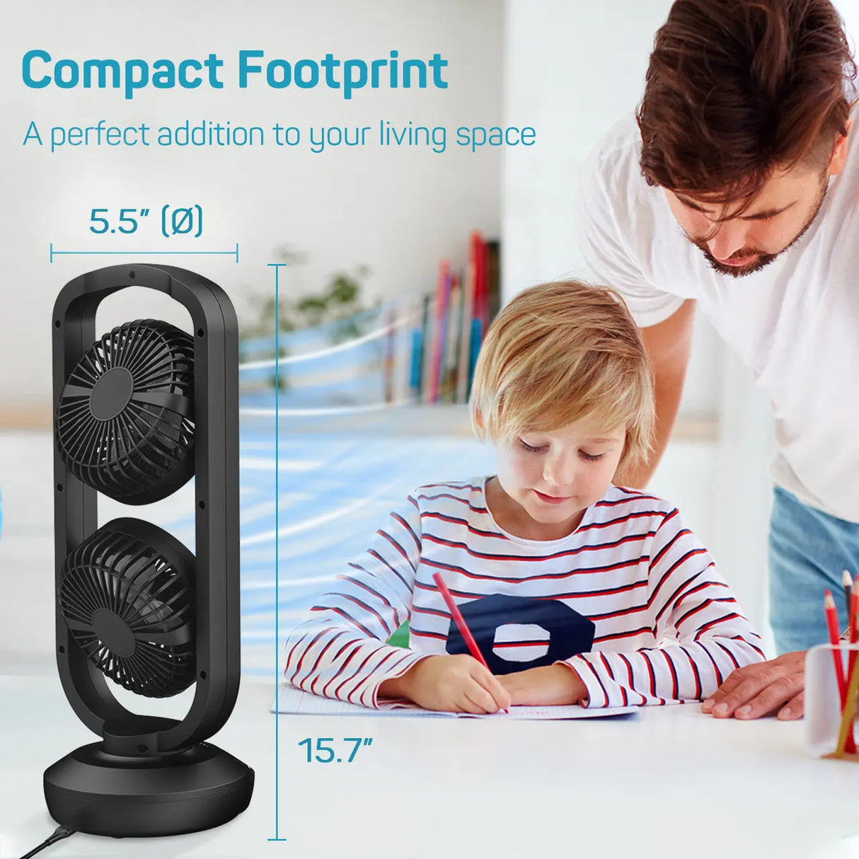 Dr.Prepare 15" Portable USB Desk Fan Renogy