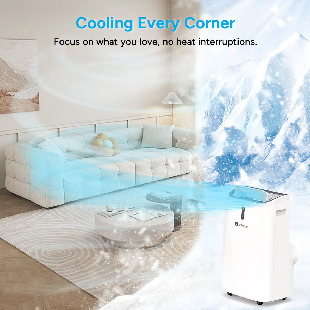 Dr.Prepare 14000 BTU Smart WiFi Portable Air Conditioner Renogy