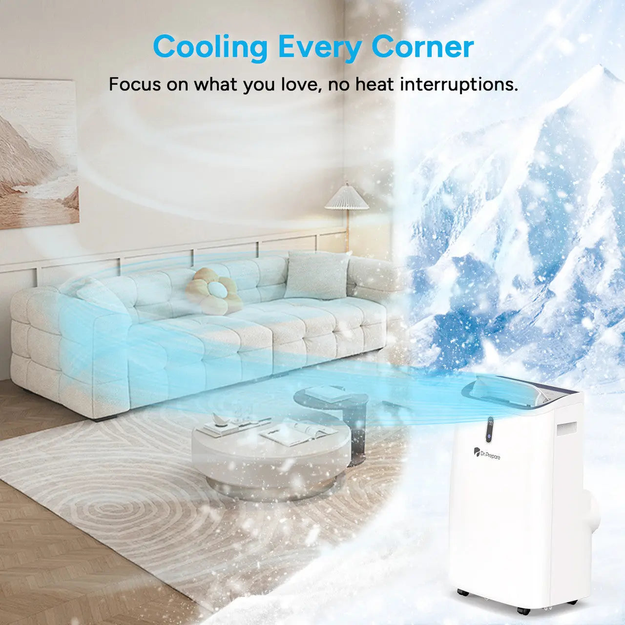 Dr.Prepare 14000 BTU Smart WiFi Portable Air Conditioner Renogy