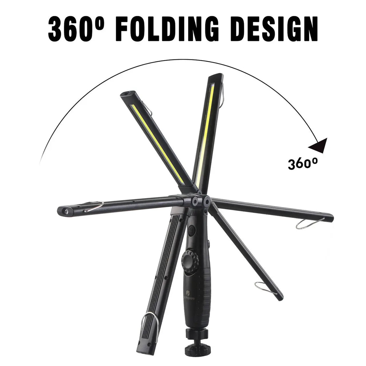 Dr. Prepare 700-lumens 3200mAh Foldable Rechargeable LED Work Light Renogy