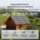 48V Lithium Backup Power System – 50Ah Self-Heating LiFePO4 Battery & 3500W Solar Inverter Charger