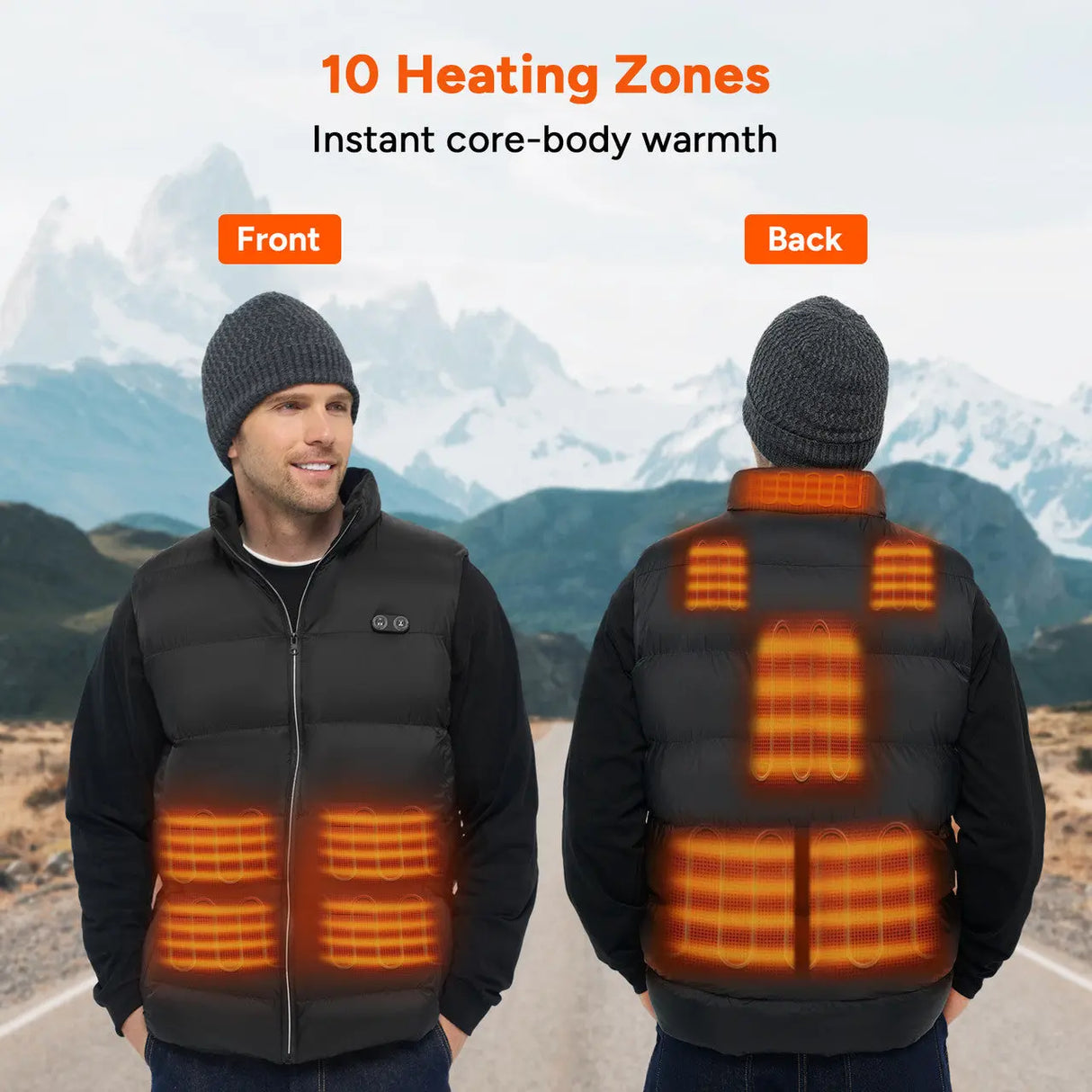 Dr.Prepare USB Electric Heated Vest - Enhanced Warmth Renogy