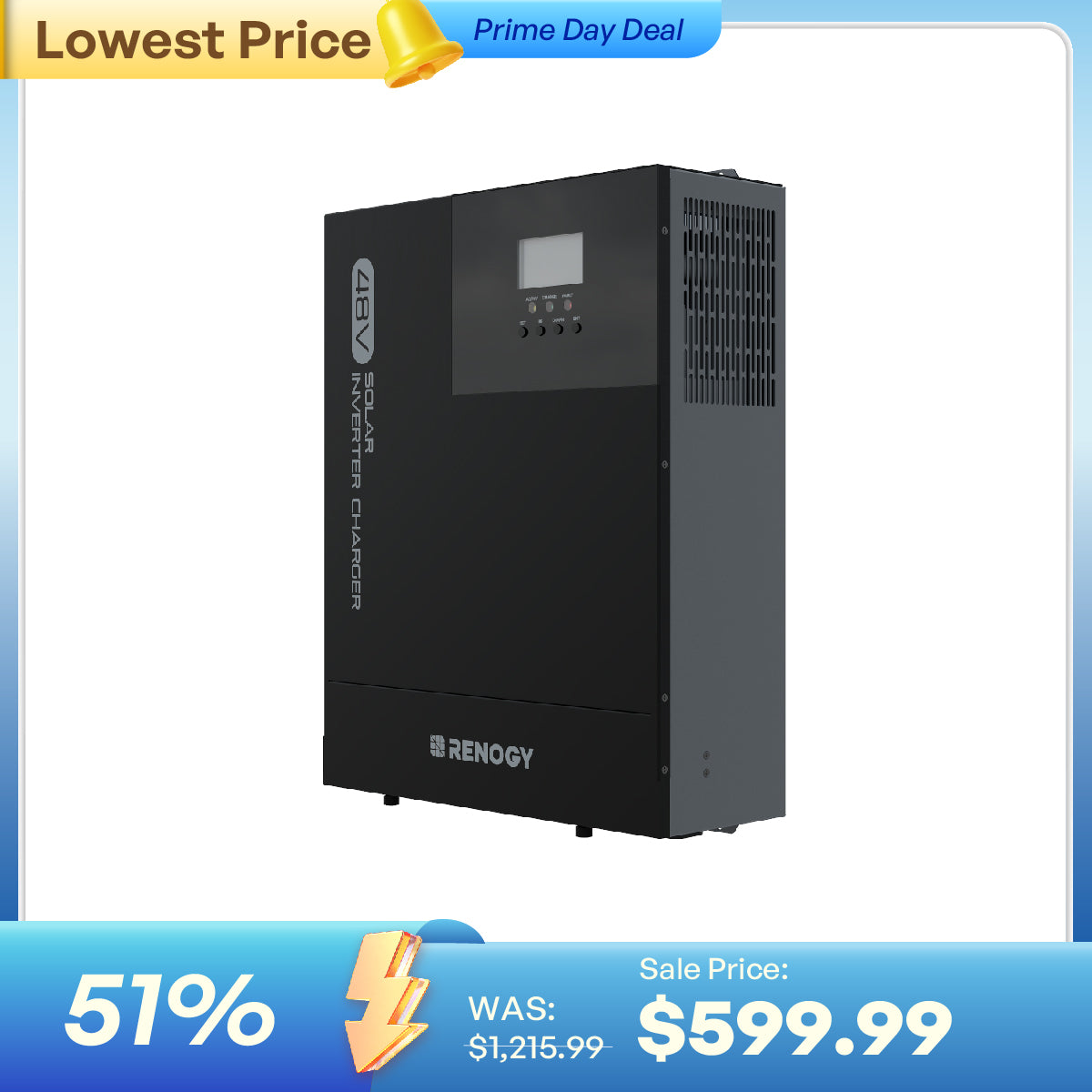 3500W 48V Pure Sine Wave Solar Inverter Charger