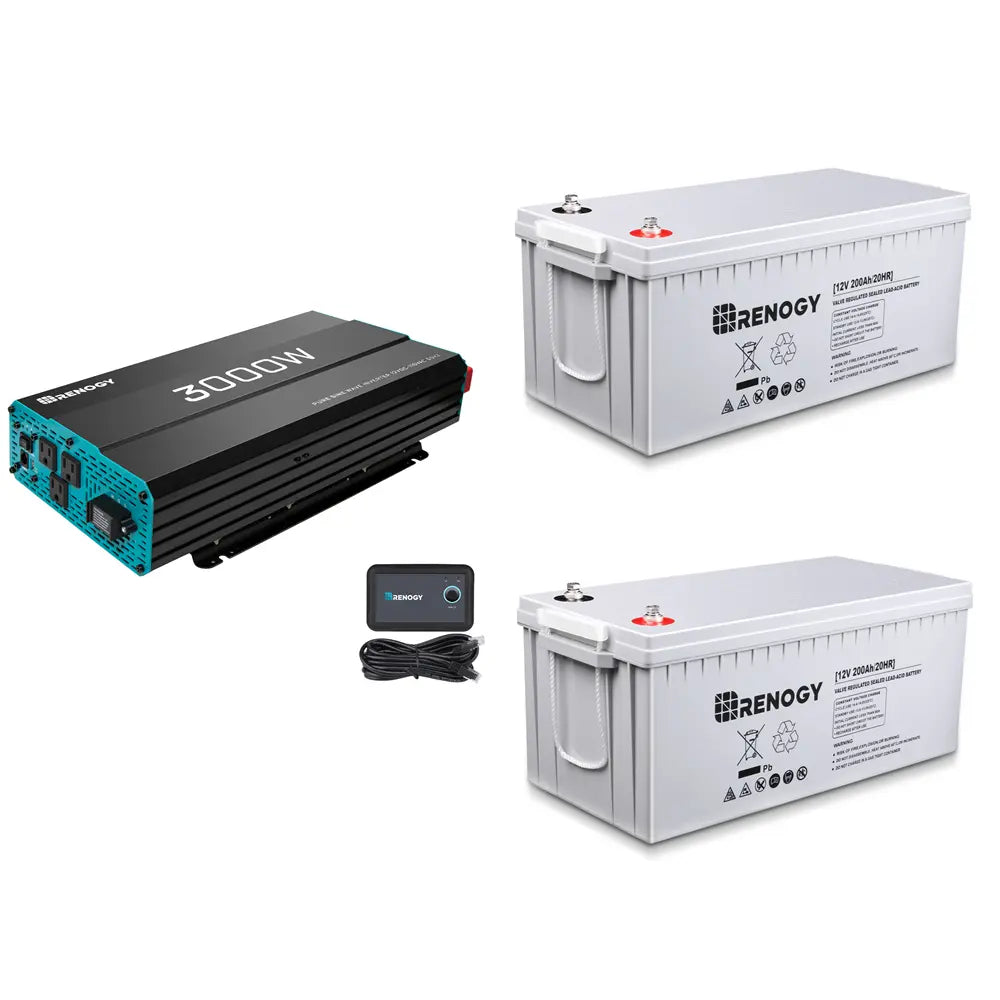 700W/1000W/2000W/3000W 12V Pure Sine Wave Inverter Renogy