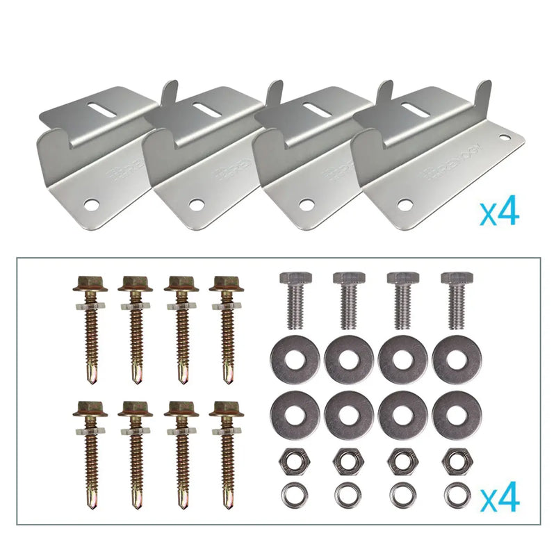 Solar Panel Mounting Z Bracket -- Set of 4 Renogy