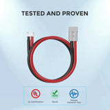 Renogy 1FT 4/0AWG Anderson Adapter Cable（Anderson SB350 - 3/8 in Lugs） Renogy