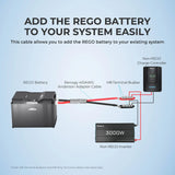 Renogy 1FT 4/0AWG Anderson Adapter Cable（Anderson SB350 - 3/8 in Lugs） Renogy