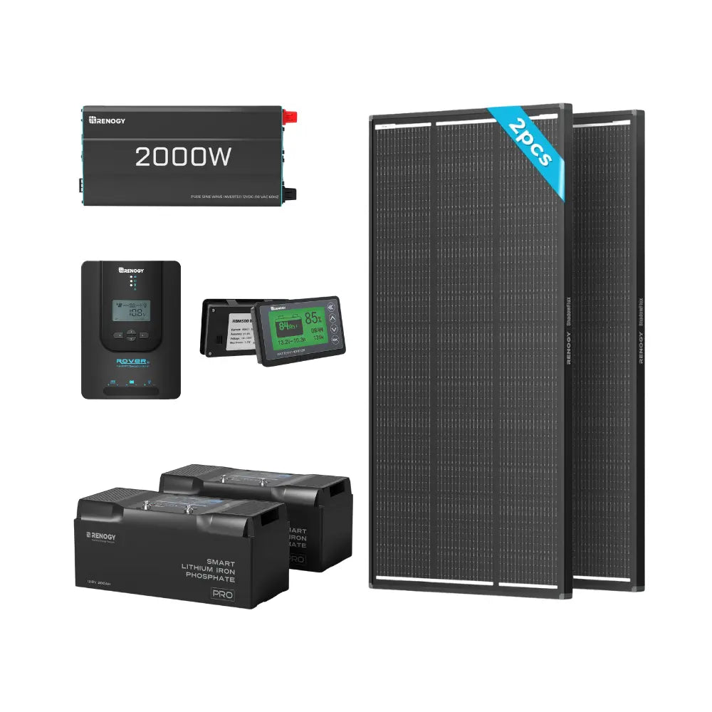Off-Grid Core Solar Kit 5.12kWh | Optional ShadowFlux 400W/800W Panel Renogy US