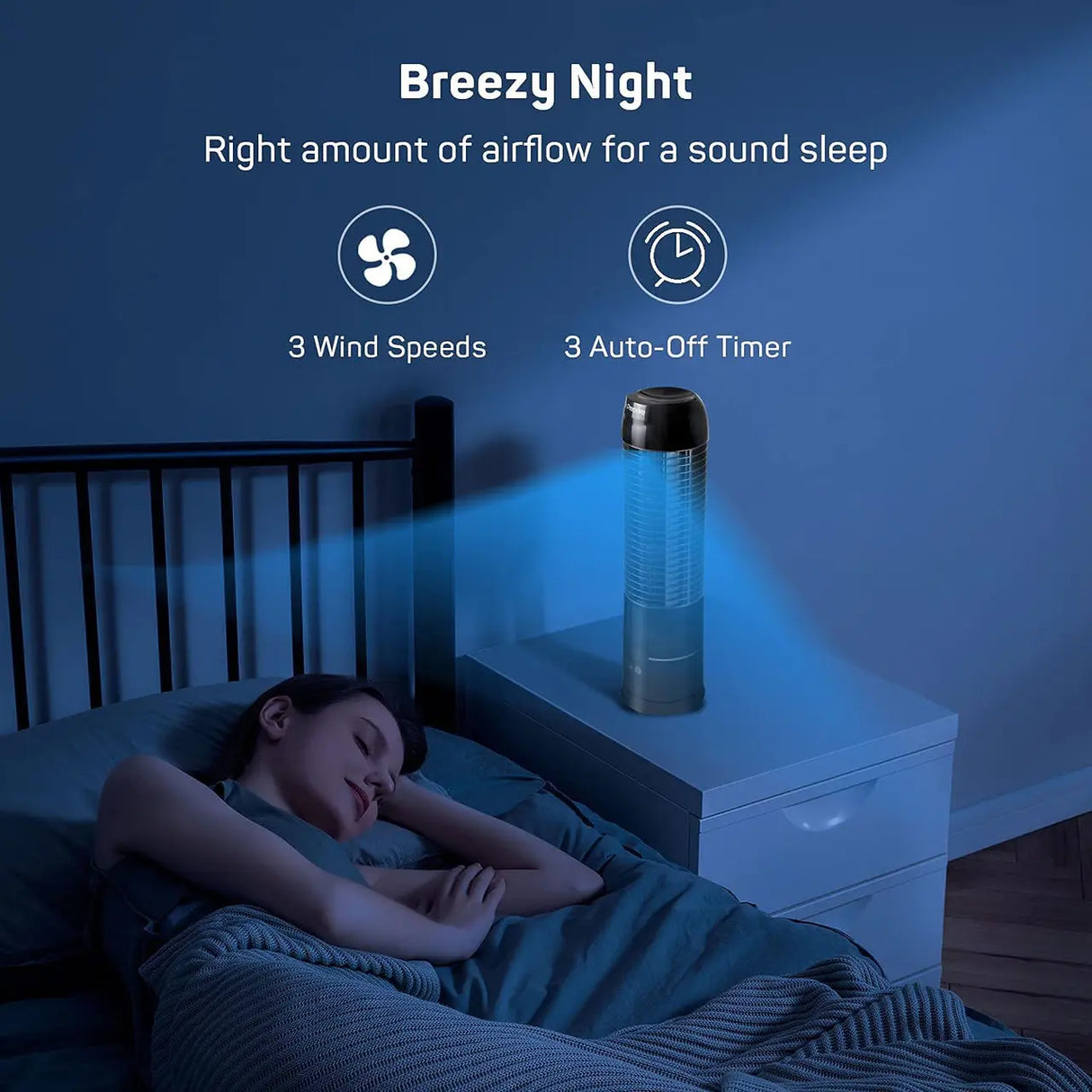 Dr. Prepare 16" Portable Oscillating Tower Fan Renogy