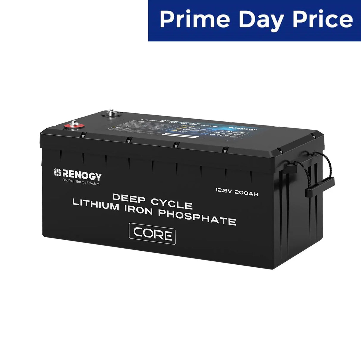 12V 200Ah Deep Cycle Lithium Iron Phosphate Battery Core Series Renogy