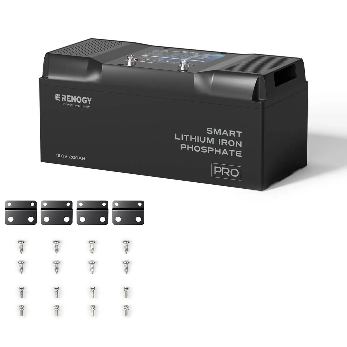 Pro - 12V 100Ah/200Ah Smart LiFePO4 Battery w/ Bluetooth & Self-Heating Renogy