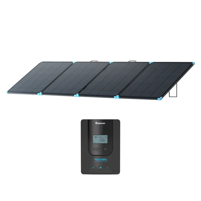 Renogy 400 watt portable solar panel suitcase for rv off grid living