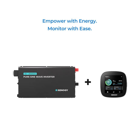 3000W 12V Pro Pure Sine Wave Inverter with EcoSleep Mode Renogy