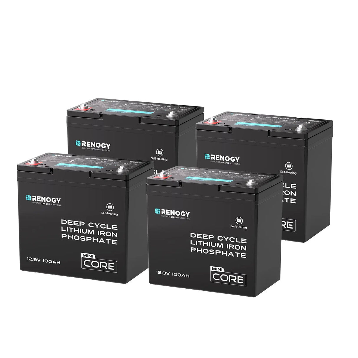 Core Mini - DuoHeat Tech 12V 100Ah Lithium Iron Phosphate Battery Renogy