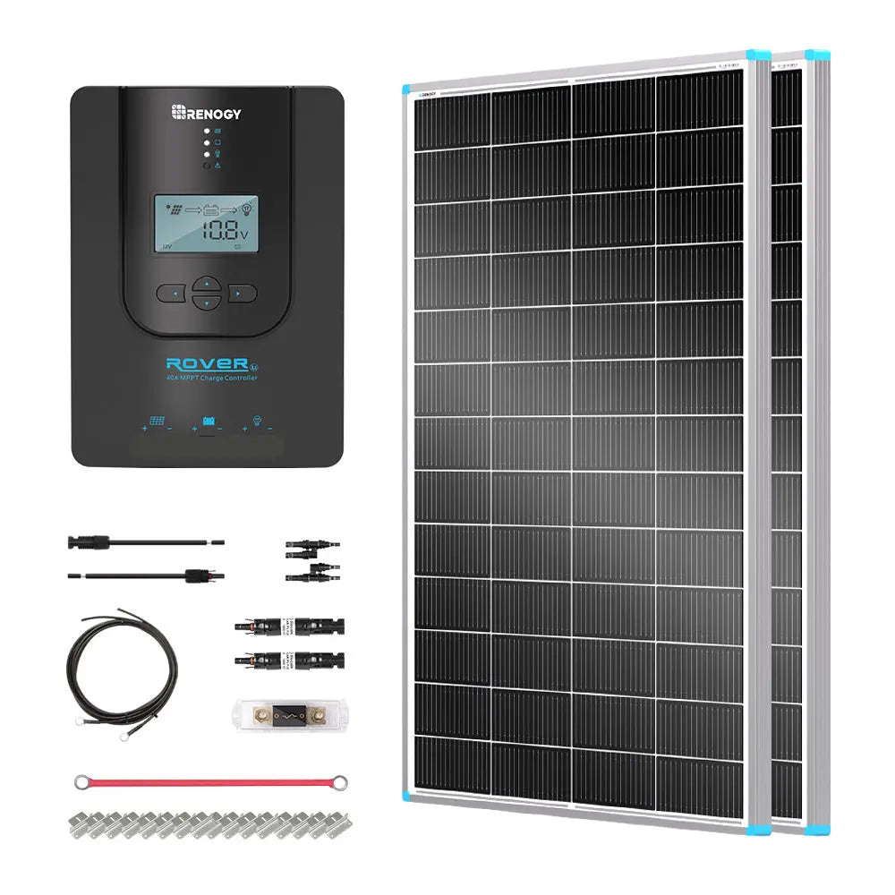 Essential Off-Grid Solar Kit 400W 12V | Optional 2.4kWh LiFePO4 Battery Renogy