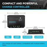Refurbished 100 Watt 12 Volt Solar Bundle Kit 30A Controller Renogy