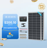 200W 12V Starter Solar Panel Kit