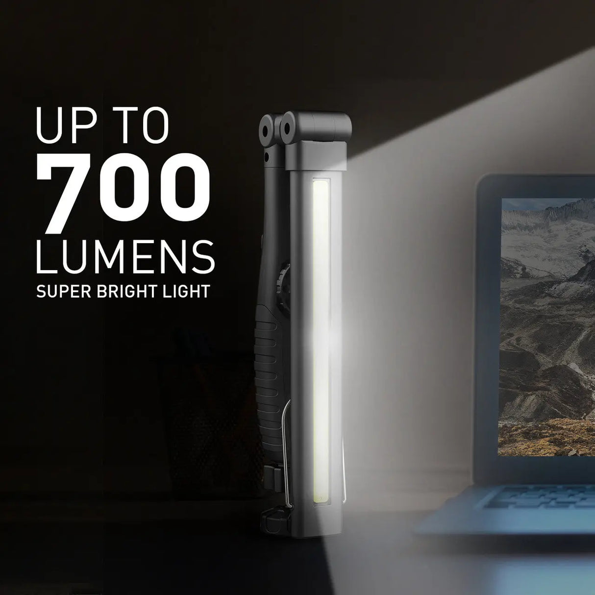 Dr. Prepare 700-lumens 3200mAh Foldable Rechargeable LED Work Light Renogy