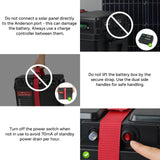 Dr.Prepare Smart Battery Box with USB, 12V/24V Cigarette Lighter, and Anderson Ports