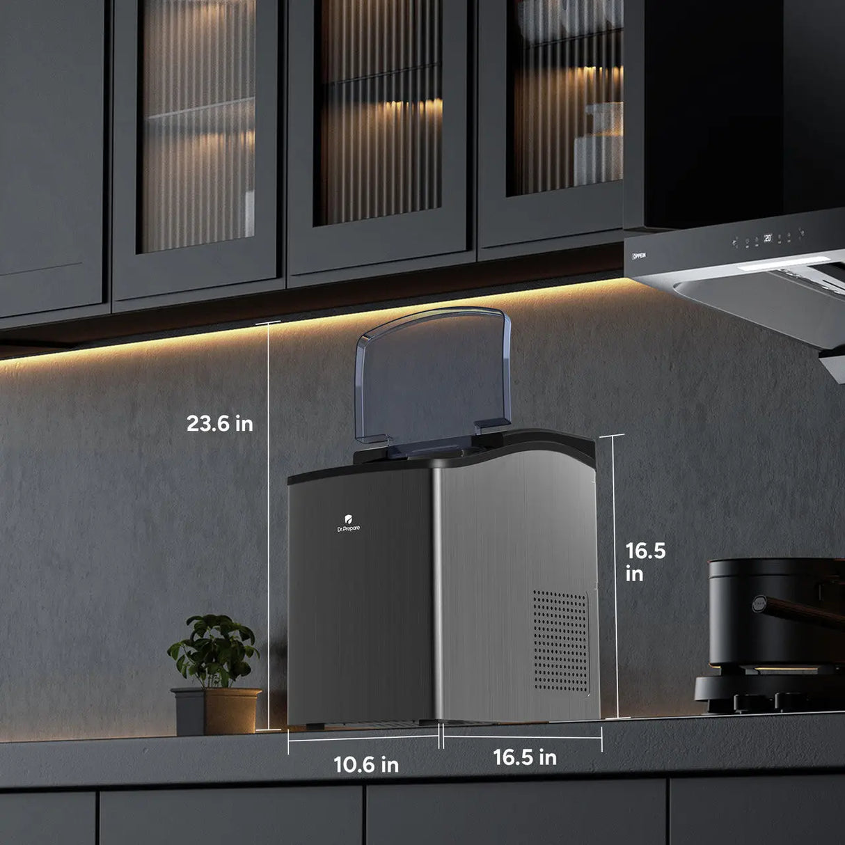 Dr.Prepare Countertop Nugget Ice Maker Renogy