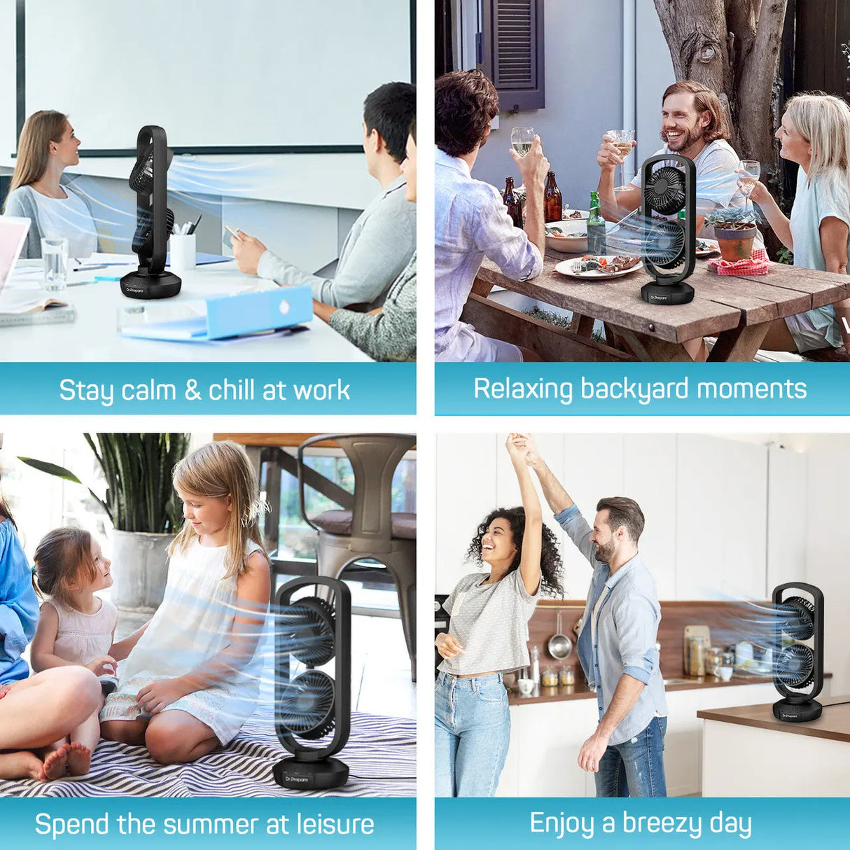 Dr.Prepare 15" Portable USB Desk Fan Renogy