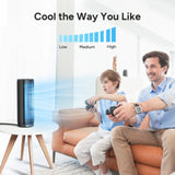 Dr.Prepare 12-Inch Tower Fan with 25W AC Motor Renogy