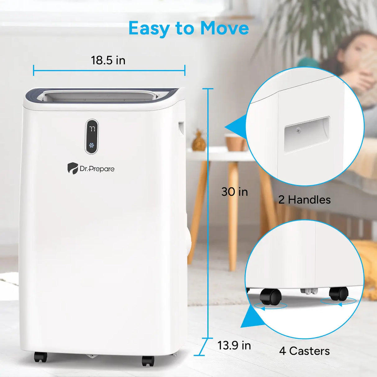 Dr.Prepare 14000 BTU Smart WiFi Portable Air Conditioner Renogy