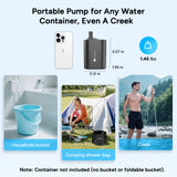 Dr.Prepare 2×8,000mAh Portable Shower Pump