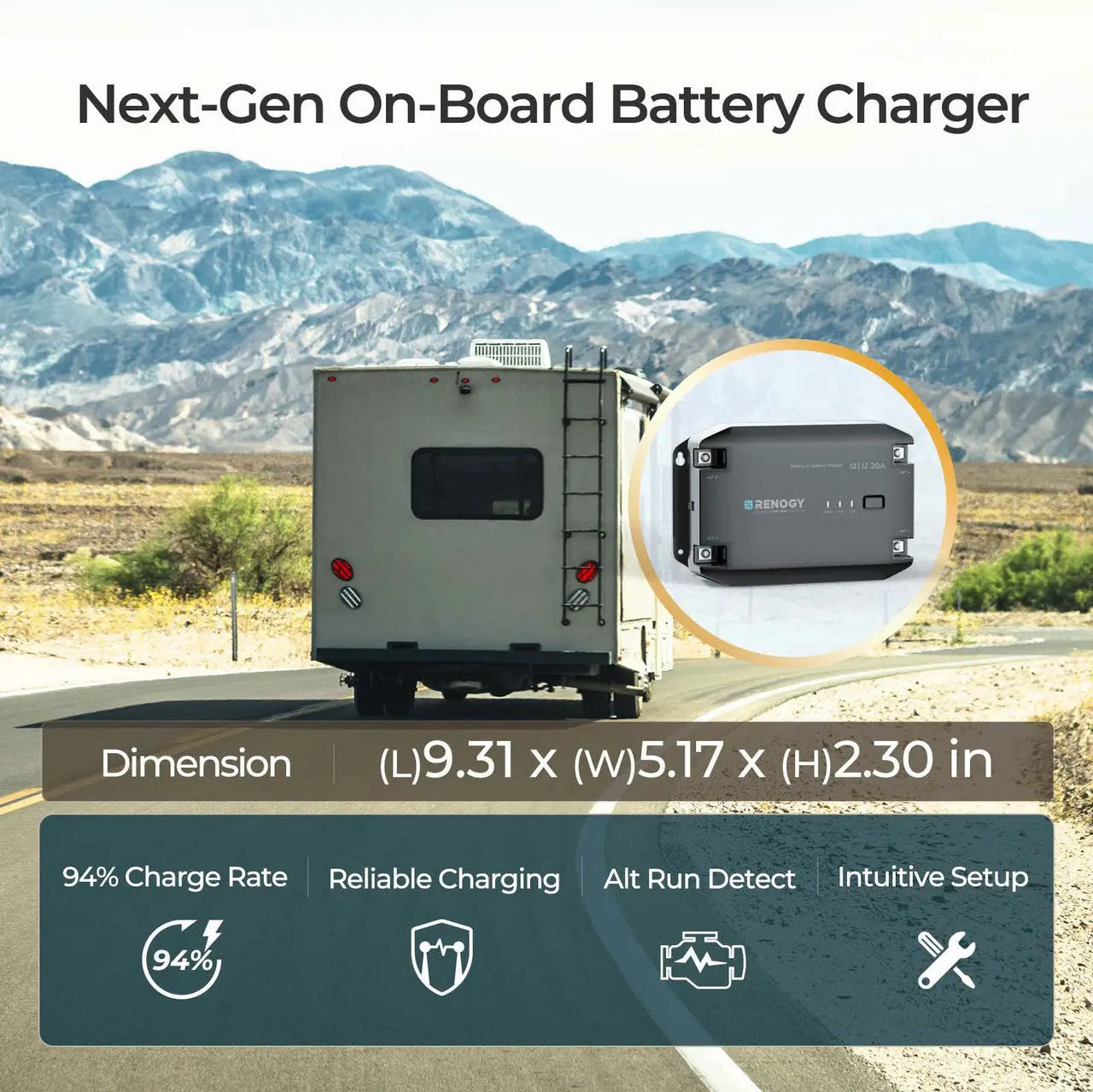 12V 20A DC to DC Battery Charger | Renogy US
