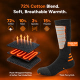 Dr.Prepare Heated Socks for Women Men, Rechargeable, 7H Heating Max.