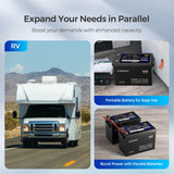 48V Lithium Backup Power System – 50Ah Self-Heating LiFePO4 Battery & 3500W Solar Inverter Charger