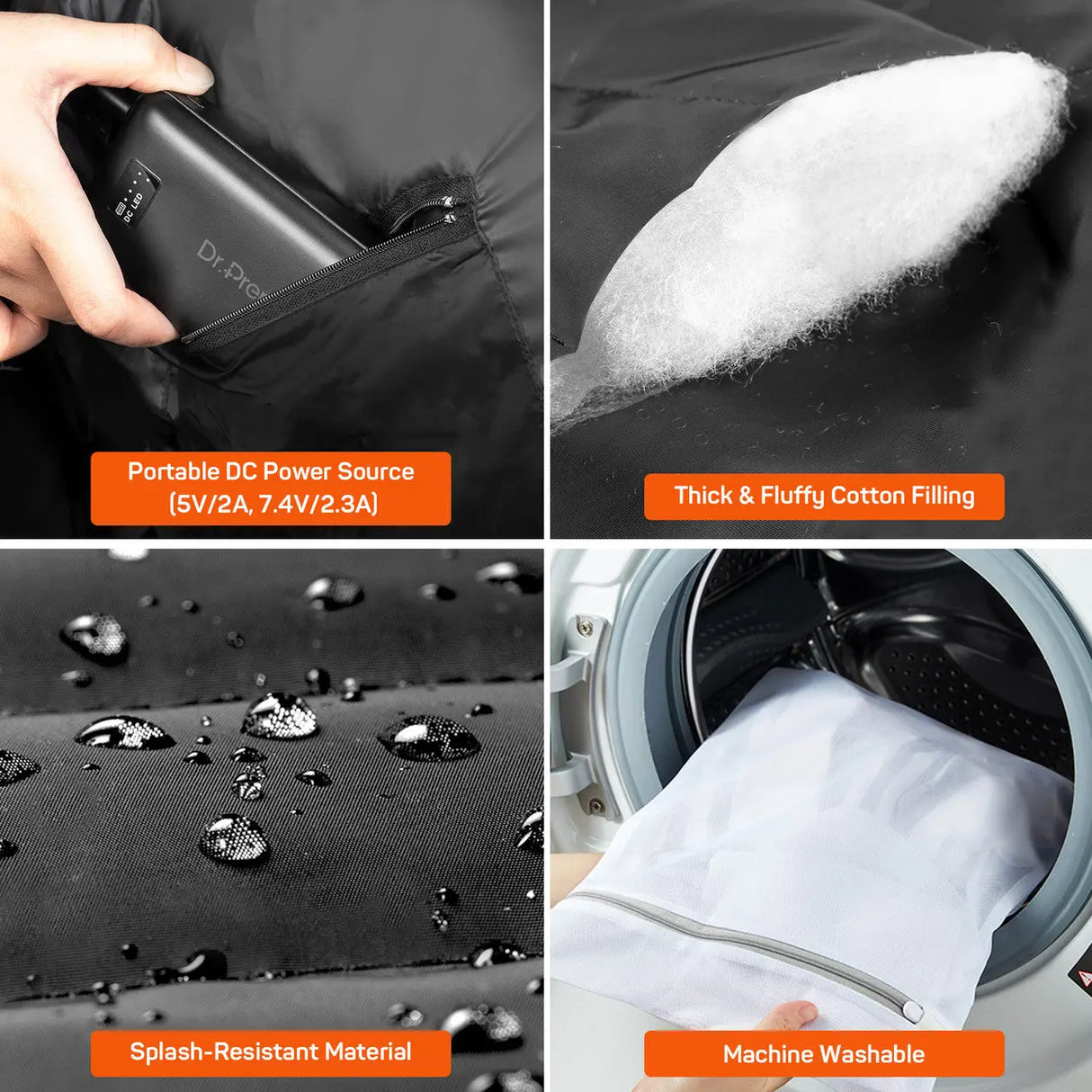 Dr.Prepare USB Electric Heated Vest - Enhanced Warmth Renogy