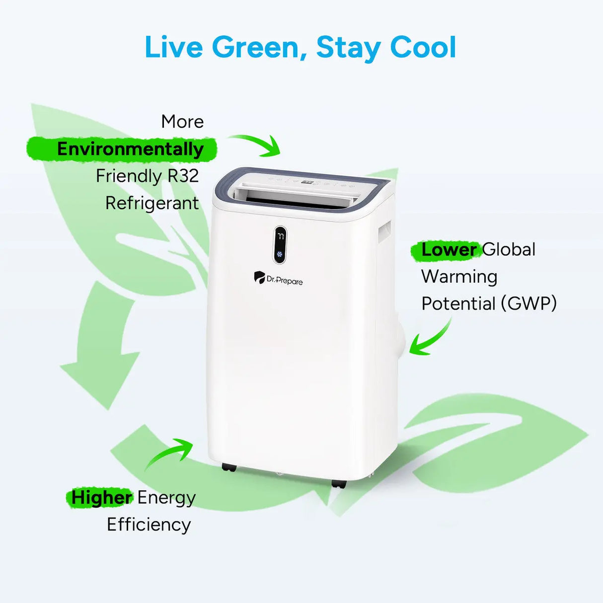 Dr.Prepare 14000 BTU Smart WiFi Portable Air Conditioner Renogy