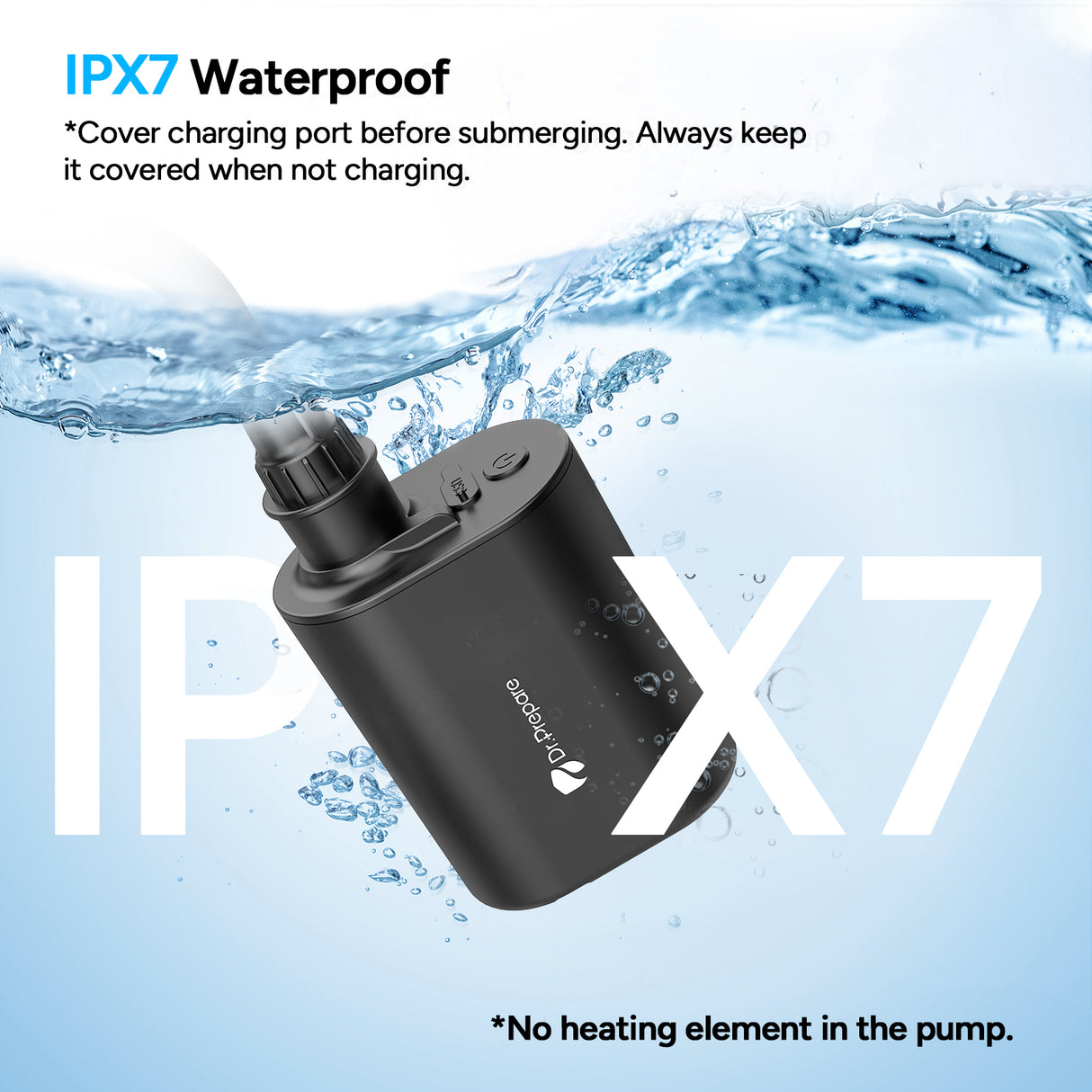 Dr.Prepare Dual Portable Shower Pump Kit (2×5000mAh)