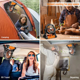 Dr.Prepare X25 Portable Camping Fan with LED Light Renogy
