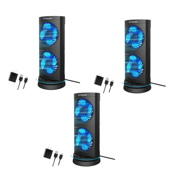 Dr.Prepare 10W DC Tower Fan