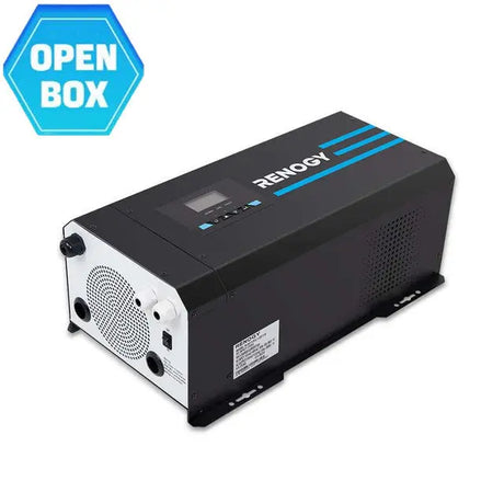 Open Box 3000W 12V Pure Sine Wave Inverter Charger w/ LCD Display Renogy