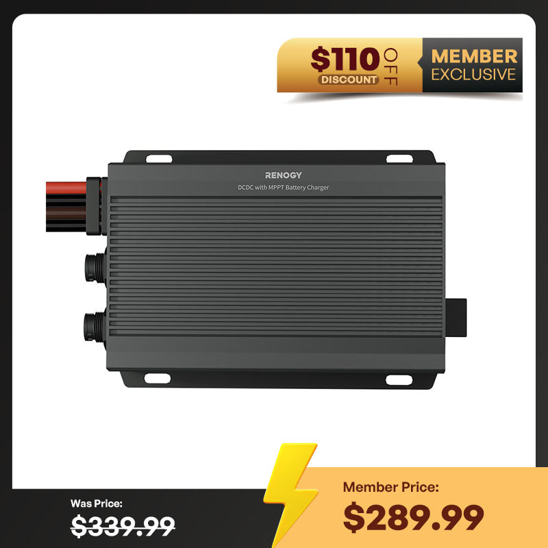 12V/24V IP67 50A DC-DC  Battery Charger with MPPT