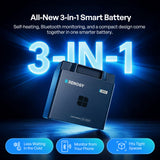 Reserve Mini Smart 12V 100Ah LiFePO4 Battery with Self Heating & Bluetooth