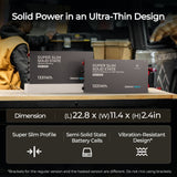 12V 104Ah Super Slim Lithium Iron Phosphate Battery | Rego Series