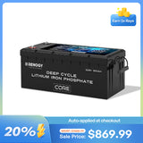 12V 300Ah Deep Cycle Lithium Iron Phosphate Battery w/Self-Heating | Core Series