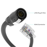 LP16 Plug (7-Pin) to RJ45 20Ft Communication Cable Renogy